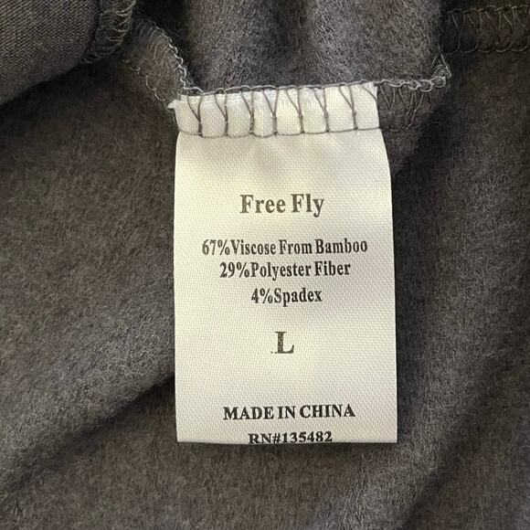 Free Fly Jacket Womens L Bamboo Performance Full Zip Active Pockets Stretch Gray - Picture 10 of 14